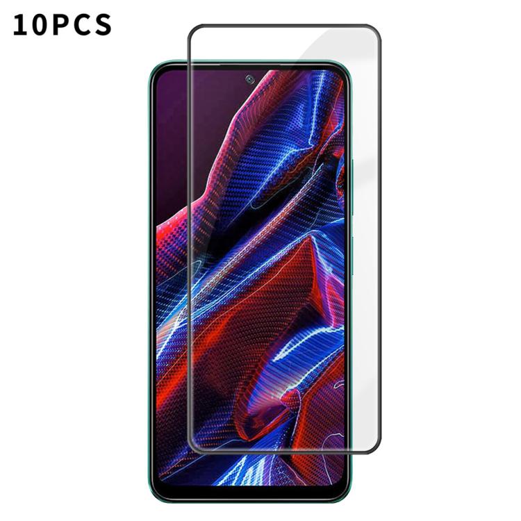 10pcs Kalebol High-Aluminum Screen-Printed Full-Coverage Anti-Fingerprint Black-Bordered HD Tempered Glass Film, For Xiaomi Poco M8 Power 5G, For Xiaomi 17T Pro 5G, For Xiaomi Poco C81 Pro 4G, For Xiaomi 17T 5G, For Xiaomi 17 Ultra, For Xiaomi 17 Pro M...