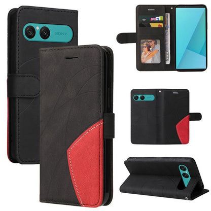 Dual-color Splicing Flip Leather Phone Case, For Sony Xperia 1 VIII, For Sony Xperia 10 VII