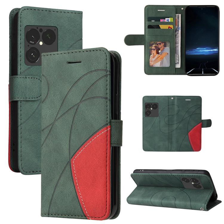 Dual-color Splicing Flip Leather Phone Case, For Sony Xperia 1 VIII, For Sony Xperia 10 VII