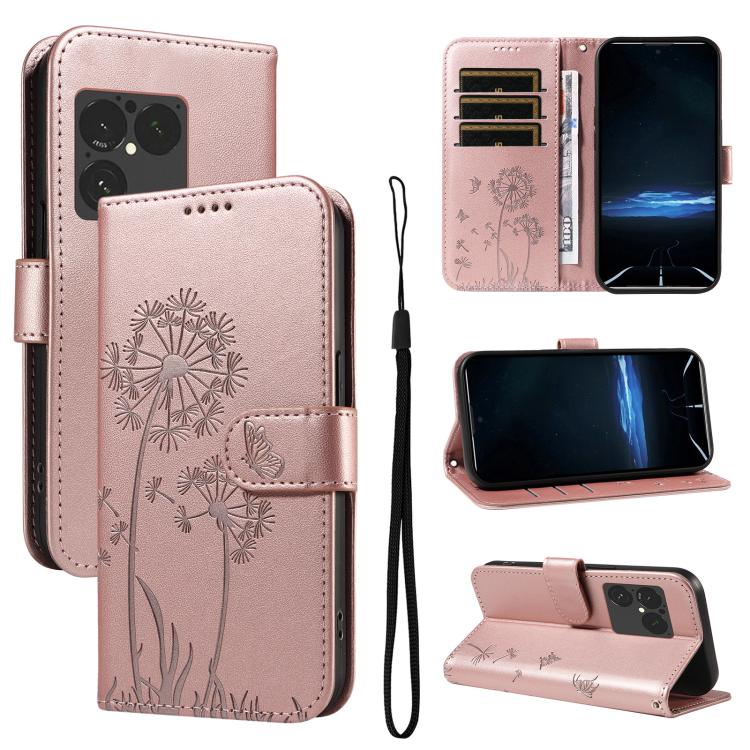 Dandelion Embossed Pattern Flip Leather Phone Case, For Sony Xperia 1 VIII, For Sony Xperia 10 VII