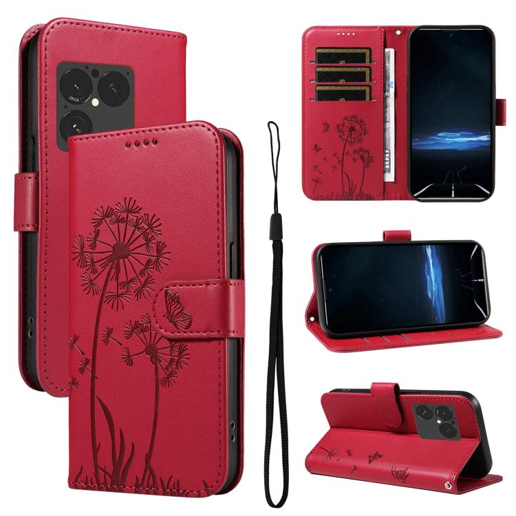 Dandelion Embossed Pattern Flip Leather Phone Case, For Sony Xperia 1 VIII, For Sony Xperia 10 VII
