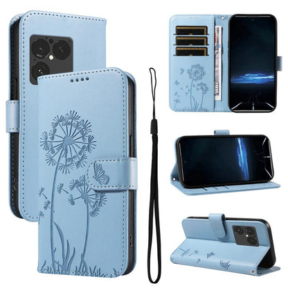 Dandelion Embossed Pattern Flip Leather Phone Case, For Sony Xperia 1 VIII, For Sony Xperia 10 VII
