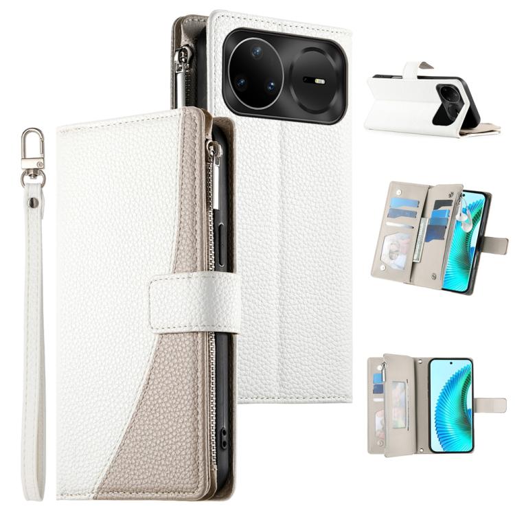 Stitching Multi-card Zipper Wallet Leather Phone Case with Short Strap, For Huawei nova 15 Pro / nova 15 Ultra, For Huawei Pura 80 Ultra 5G, For Huawei Pura 80 Pro 5G / Pura 80 Pro+ 5G, For Huawei Pura 80 5G