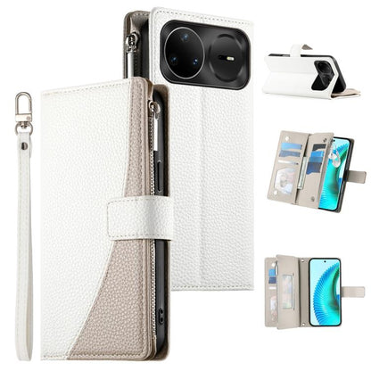 Stitching Multi-card Zipper Wallet Leather Phone Case with Short Strap, For Huawei nova 15 Pro / nova 15 Ultra, For Huawei Pura 80 Ultra 5G, For Huawei Pura 80 Pro 5G / Pura 80 Pro+ 5G, For Huawei Pura 80 5G