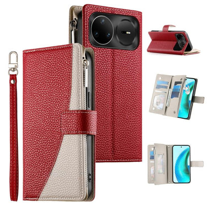Stitching Multi-card Zipper Wallet Leather Phone Case with Short Strap, For Huawei nova 15 Pro / nova 15 Ultra, For Huawei Pura 80 Ultra 5G, For Huawei Pura 80 Pro 5G / Pura 80 Pro+ 5G, For Huawei Pura 80 5G