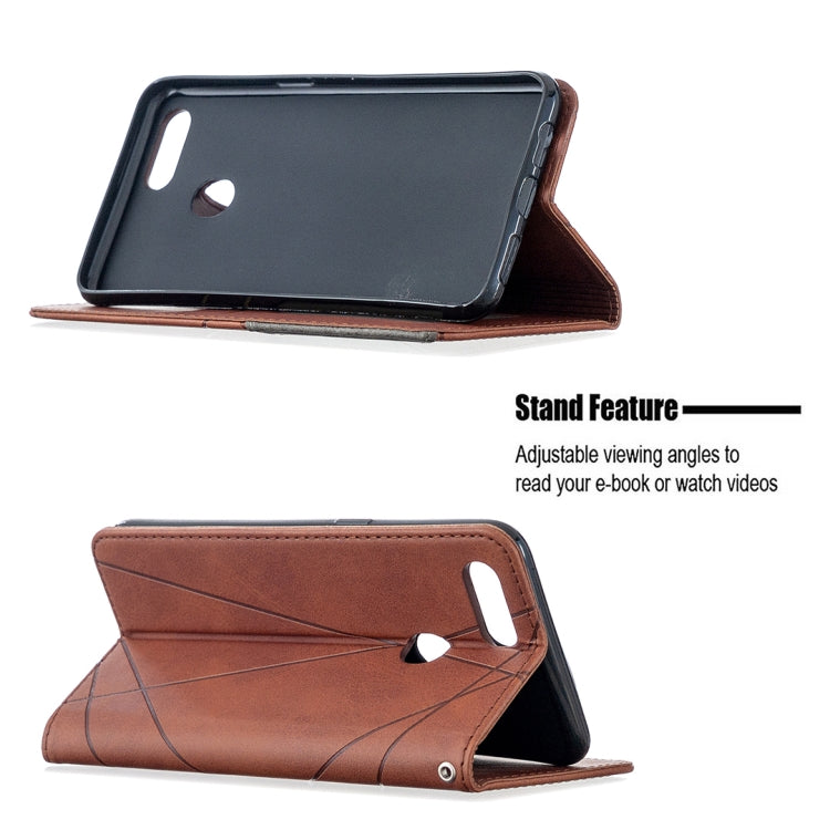 Brown leather flip phone case, stand mode with adjustable viewing angle