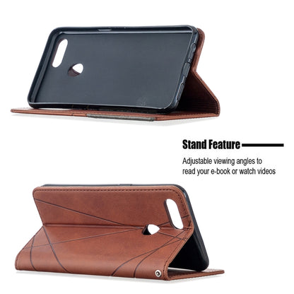 Brown leather flip phone case, stand mode with adjustable viewing angle