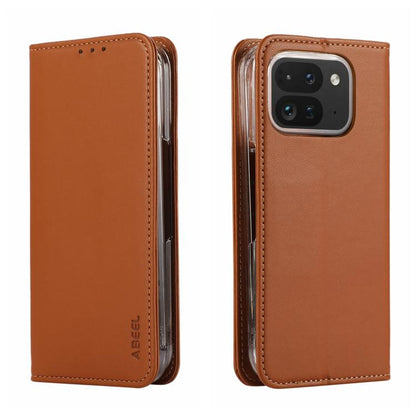 ABEEL AB01 RFID Blocking Leather Phone Case, For Google Pixel 11 Pro Fold, For Google Pixel 10 Pro Fold