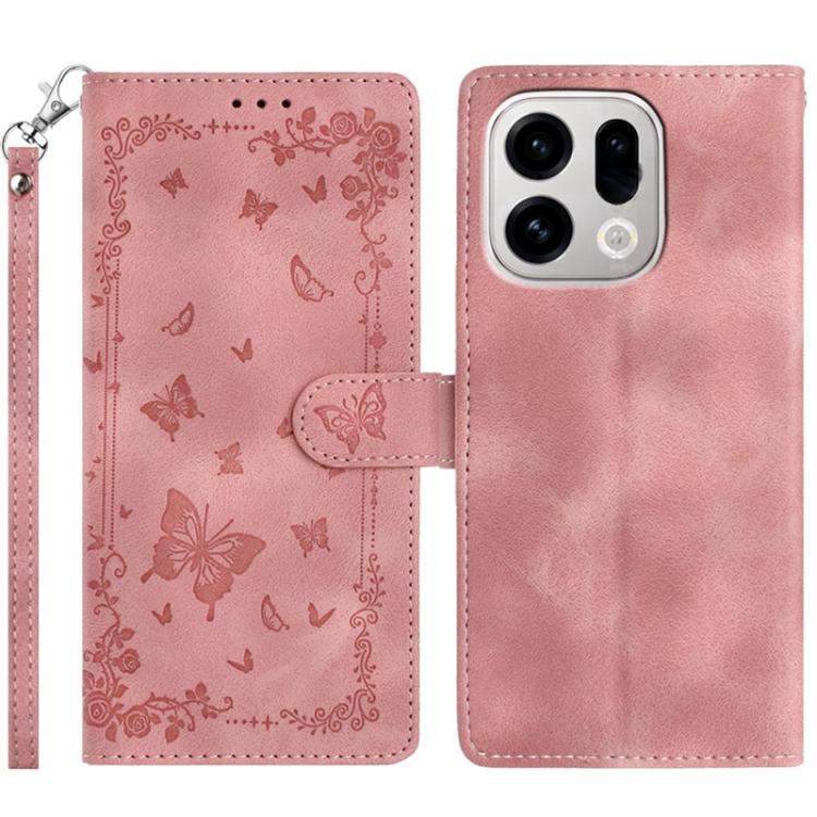 Secret Garden Butterfly Pattern Leather Phone Case, For OPPO Find X9, For OPPO A6 Pro 4G / 5G Global, For OPPO Find X9 Pro, For OPPO Reno14 Global, For OPPO Find X8 Pro