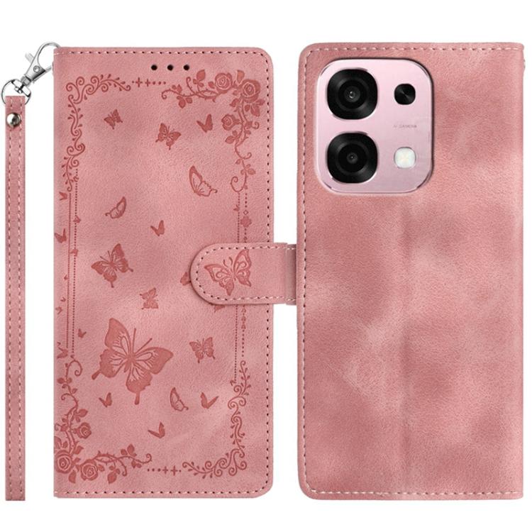 Secret Garden Butterfly Pattern Leather Phone Case, For OPPO Find X9, For OPPO A6 Pro 4G / 5G Global, For OPPO Find X9 Pro, For OPPO Reno14 Global, For OPPO Find X8 Pro