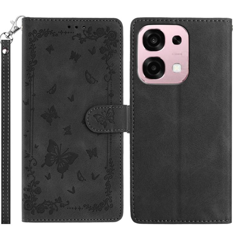 Secret Garden Butterfly Pattern Leather Phone Case, For OPPO Find X9, For OPPO A6 Pro 4G / 5G Global, For OPPO Find X9 Pro, For OPPO Reno14 Global, For OPPO Find X8 Pro