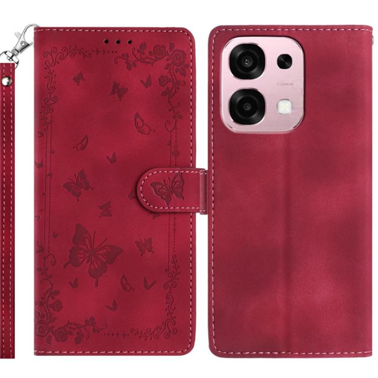 Secret Garden Butterfly Pattern Leather Phone Case, For OPPO Find X9, For OPPO A6 Pro 4G / 5G Global, For OPPO Find X9 Pro, For OPPO Reno14 Global, For OPPO Find X8 Pro