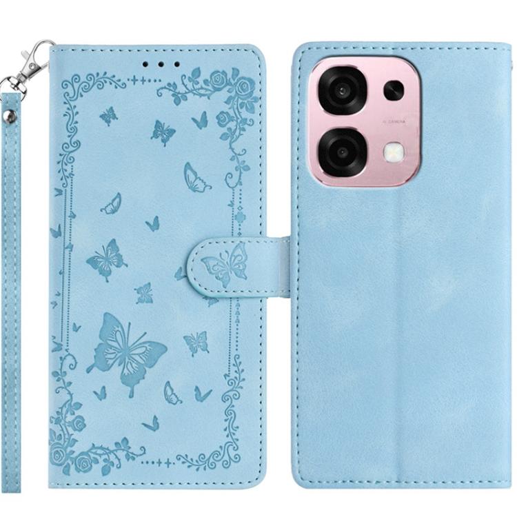 Secret Garden Butterfly Pattern Leather Phone Case, For OPPO Find X9, For OPPO A6 Pro 4G / 5G Global, For OPPO Find X9 Pro, For OPPO Reno14 Global, For OPPO Find X8 Pro