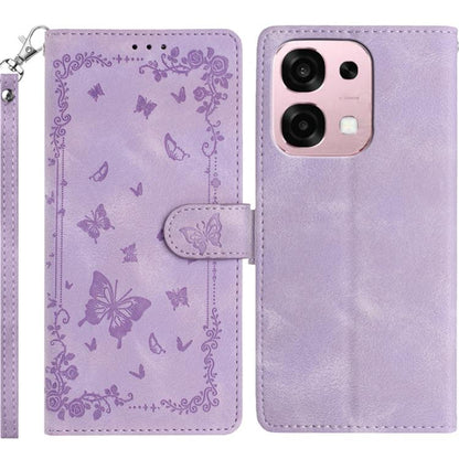 Secret Garden Butterfly Pattern Leather Phone Case, For OPPO Find X9, For OPPO A6 Pro 4G / 5G Global, For OPPO Find X9 Pro, For OPPO Reno14 Global, For OPPO Find X8 Pro