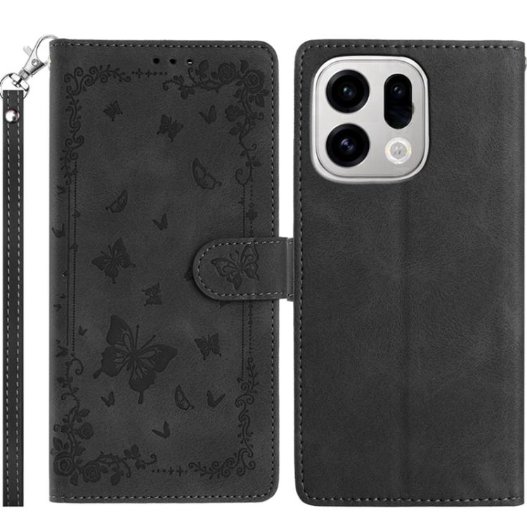 Secret Garden Butterfly Pattern Leather Phone Case, For OPPO Find X9, For OPPO A6 Pro 4G / 5G Global, For OPPO Find X9 Pro, For OPPO Reno14 Global, For OPPO Find X8 Pro