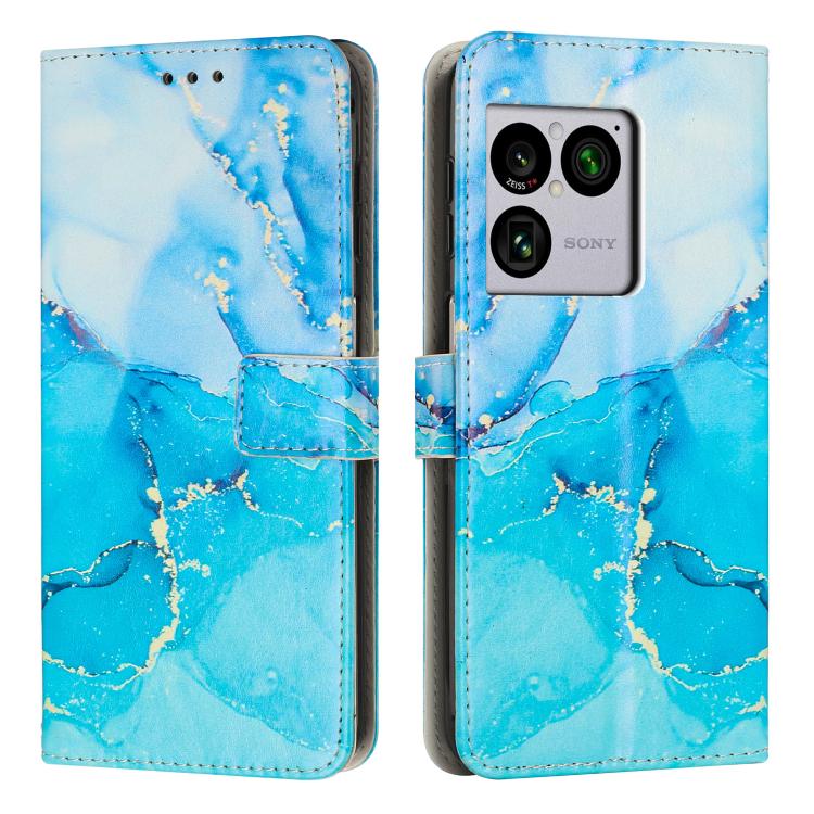Painted Marble Pattern Leather Phone Case, For Sony Xperia 1 VIII, For Sony Xperia 10 VII