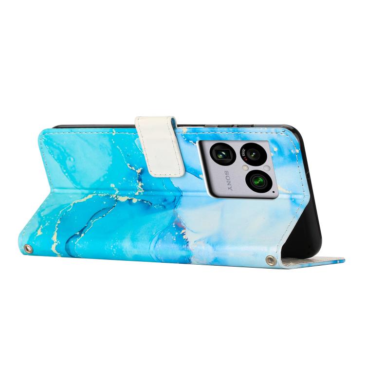Painted Marble Pattern Leather Phone Case, For Sony Xperia 1 VIII, For Sony Xperia 10 VII