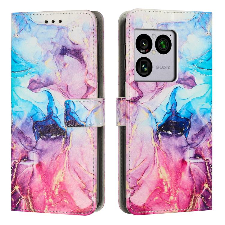 Painted Marble Pattern Leather Phone Case, For Sony Xperia 1 VIII, For Sony Xperia 10 VII