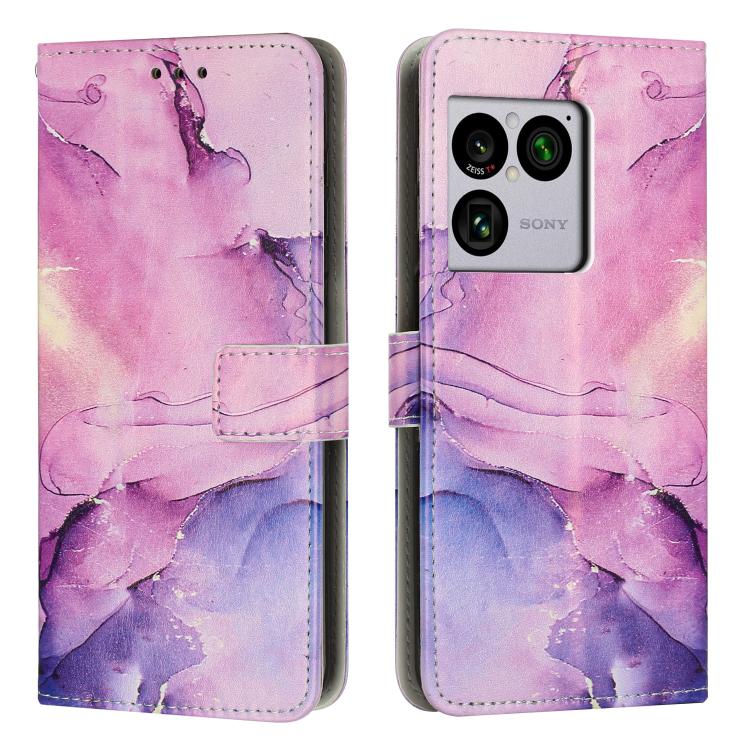 Painted Marble Pattern Leather Phone Case, For Sony Xperia 1 VIII, For Sony Xperia 10 VII