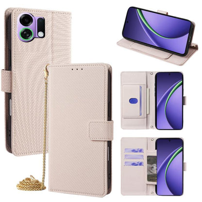 Crossbody Chain Triangle Leather Phone Case, For OPPO A6s 4G, For OPPO Reno15 5G Global, For OPPO K13 Turbo Pro 5G, For OPPO Reno14 F 5G