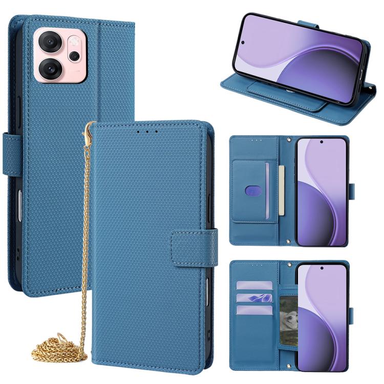 Crossbody Chain Triangle Leather Phone Case, For OPPO A6s 4G, For OPPO Reno15 5G Global, For OPPO K13 Turbo Pro 5G, For OPPO Reno14 F 5G