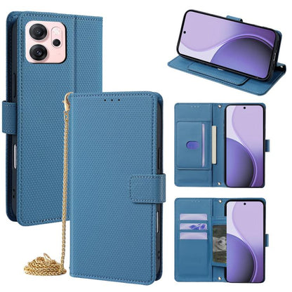Crossbody Chain Triangle Leather Phone Case, For OPPO A6s 4G, For OPPO Reno15 5G Global, For OPPO K13 Turbo Pro 5G, For OPPO Reno14 F 5G