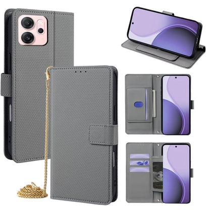 Crossbody Chain Triangle Leather Phone Case, For OPPO A6s 4G, For OPPO Reno15 5G Global, For OPPO K13 Turbo Pro 5G, For OPPO Reno14 F 5G