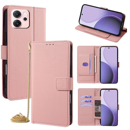 Crossbody Chain Triangle Leather Phone Case, For OPPO A6s 4G, For OPPO Reno15 5G Global, For OPPO K13 Turbo Pro 5G, For OPPO Reno14 F 5G