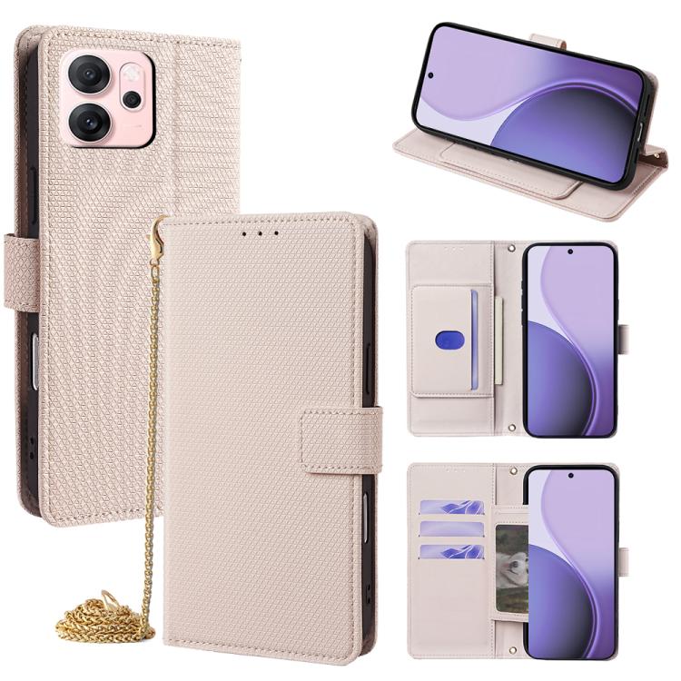 Crossbody Chain Triangle Leather Phone Case, For OPPO A6s 4G, For OPPO Reno15 5G Global, For OPPO K13 Turbo Pro 5G, For OPPO Reno14 F 5G