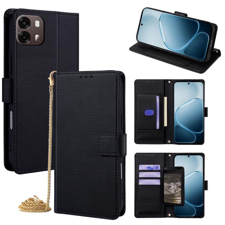 Crossbody Chain Triangle Leather Phone Case, For OPPO A6s 4G, For OPPO Reno15 5G Global, For OPPO K13 Turbo Pro 5G, For OPPO Reno14 F 5G