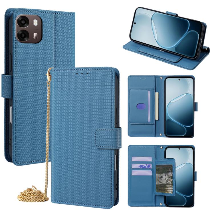 Crossbody Chain Triangle Leather Phone Case, For OPPO A6s 4G, For OPPO Reno15 5G Global, For OPPO K13 Turbo Pro 5G, For OPPO Reno14 F 5G