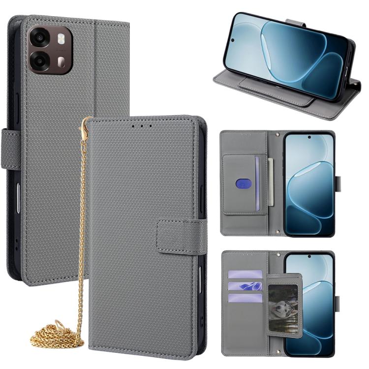 Crossbody Chain Triangle Leather Phone Case, For OPPO A6s 4G, For OPPO Reno15 5G Global, For OPPO K13 Turbo Pro 5G, For OPPO Reno14 F 5G