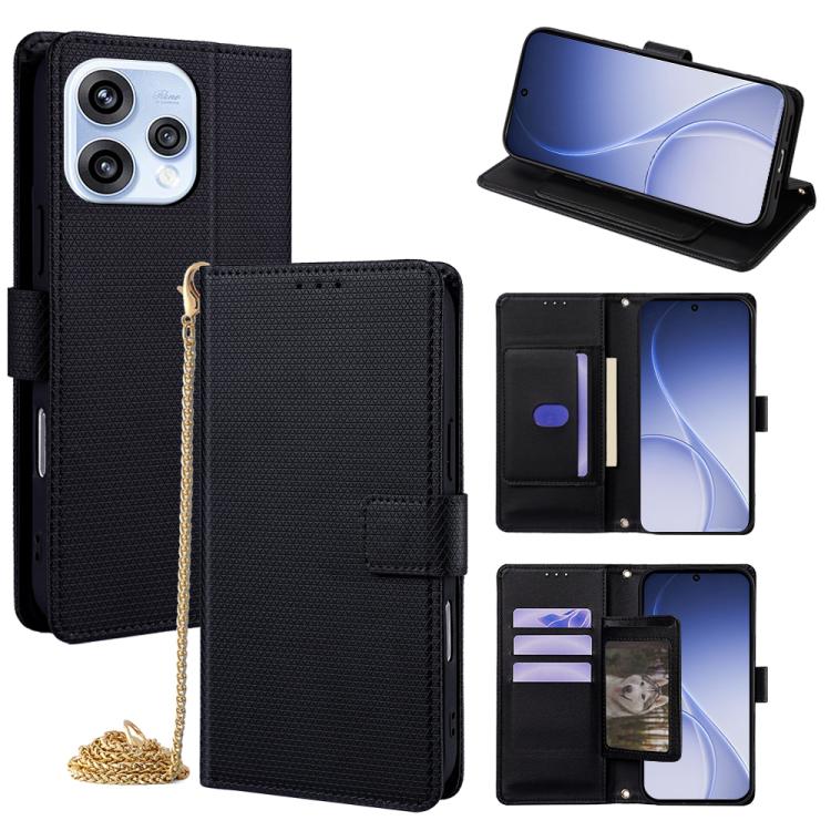 Crossbody Chain Triangle Leather Phone Case, For OPPO A6s 4G, For OPPO Reno15 5G Global, For OPPO K13 Turbo Pro 5G, For OPPO Reno14 F 5G
