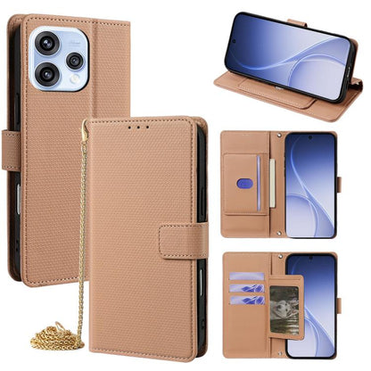 Crossbody Chain Triangle Leather Phone Case, For OPPO A6s 4G, For OPPO Reno15 5G Global, For OPPO K13 Turbo Pro 5G, For OPPO Reno14 F 5G