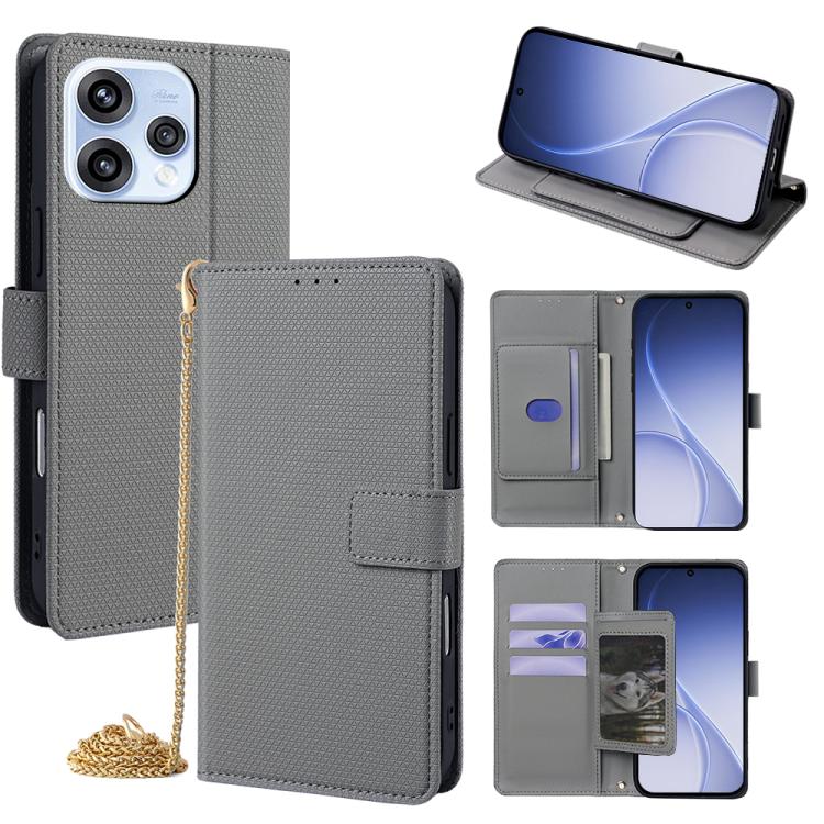 Crossbody Chain Triangle Leather Phone Case, For OPPO A6s 4G, For OPPO Reno15 5G Global, For OPPO K13 Turbo Pro 5G, For OPPO Reno14 F 5G