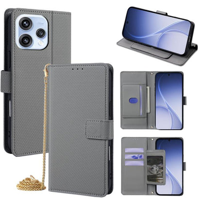 Crossbody Chain Triangle Leather Phone Case, For OPPO A6s 4G, For OPPO Reno15 5G Global, For OPPO K13 Turbo Pro 5G, For OPPO Reno14 F 5G