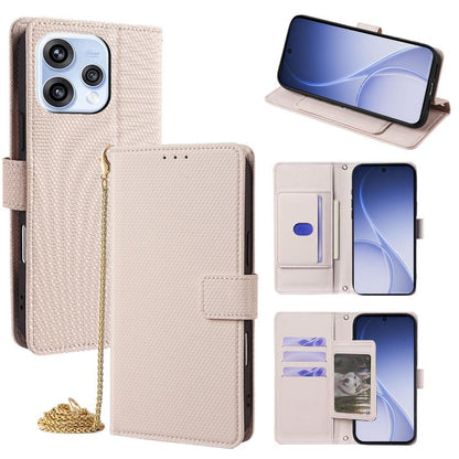 Crossbody Chain Triangle Leather Phone Case, For OPPO A6s 4G, For OPPO Reno15 5G Global, For OPPO K13 Turbo Pro 5G, For OPPO Reno14 F 5G