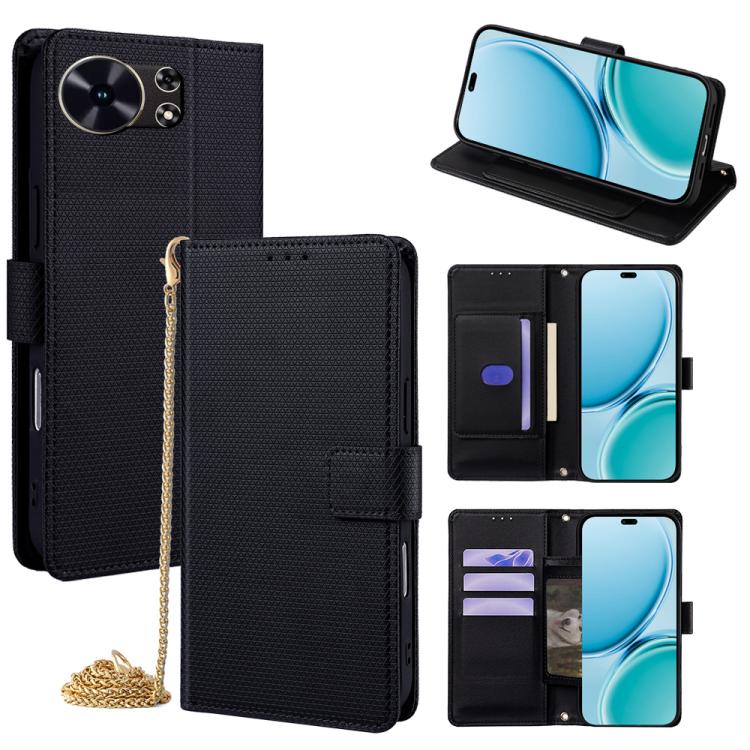 Crossbody Chain Triangle Leather Phone Case, For Huawei nova 15 Ultra, For Huawei nova 15 Pro, For Huawei nova 15, For Huawei Maimang 40 5G, For Huawei Pura 80 5G