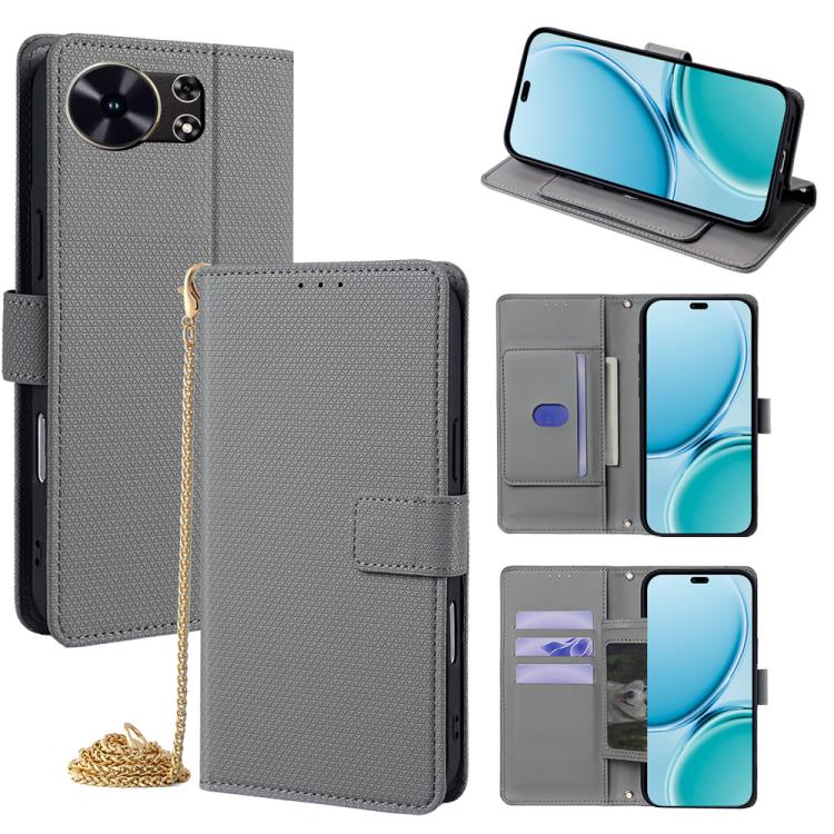 Crossbody Chain Triangle Leather Phone Case, For Huawei nova 15 Ultra, For Huawei nova 15 Pro, For Huawei nova 15, For Huawei Maimang 40 5G, For Huawei Pura 80 5G