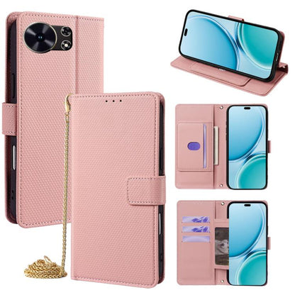 Crossbody Chain Triangle Leather Phone Case, For Huawei nova 15 Ultra, For Huawei nova 15 Pro, For Huawei nova 15, For Huawei Maimang 40 5G, For Huawei Pura 80 5G