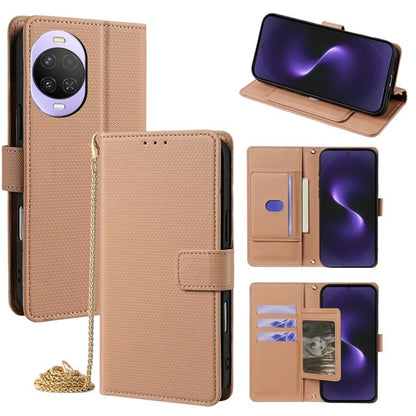 Crossbody Chain Triangle Leather Phone Case, For Huawei nova 15 Ultra, For Huawei nova 15 Pro, For Huawei nova 15, For Huawei Maimang 40 5G, For Huawei Pura 80 5G