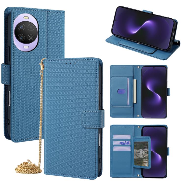 Crossbody Chain Triangle Leather Phone Case, For Huawei nova 15 Ultra, For Huawei nova 15 Pro, For Huawei nova 15, For Huawei Maimang 40 5G, For Huawei Pura 80 5G