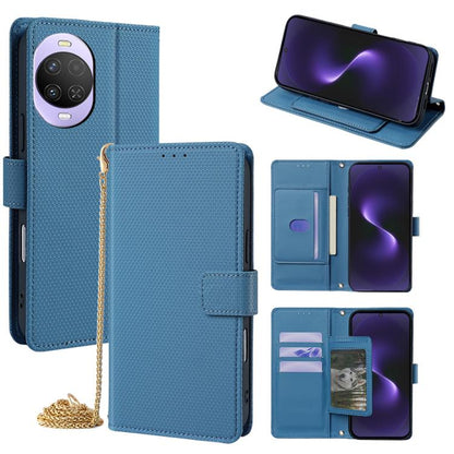 Crossbody Chain Triangle Leather Phone Case, For Huawei nova 15 Ultra, For Huawei nova 15 Pro, For Huawei nova 15, For Huawei Maimang 40 5G, For Huawei Pura 80 5G