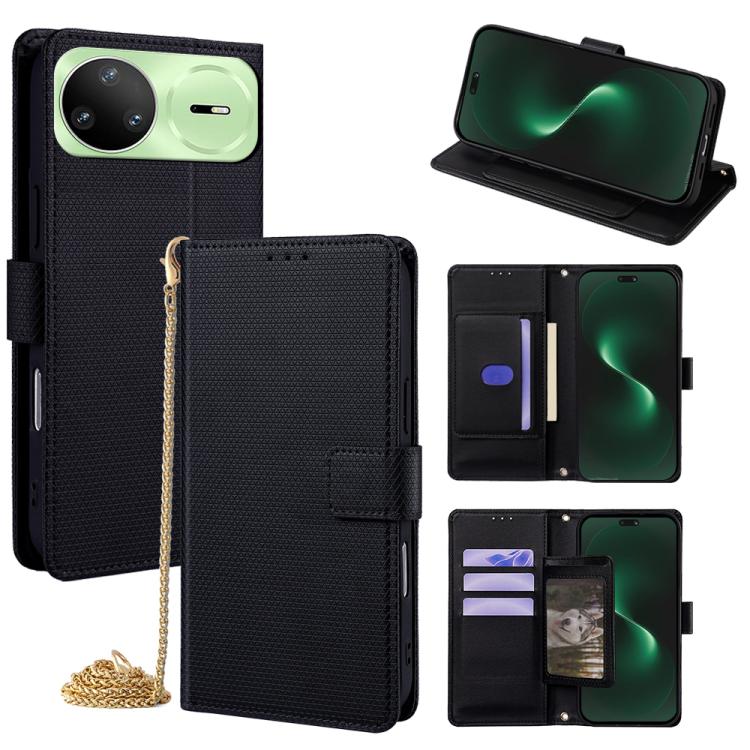 Crossbody Chain Triangle Leather Phone Case, For Huawei nova 15 Ultra, For Huawei nova 15 Pro, For Huawei nova 15, For Huawei Maimang 40 5G, For Huawei Pura 80 5G