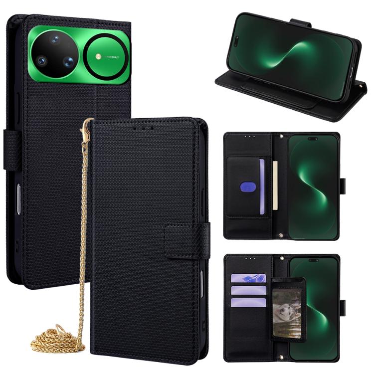 Crossbody Chain Triangle Leather Phone Case, For Huawei nova 15 Ultra, For Huawei nova 15 Pro, For Huawei nova 15, For Huawei Maimang 40 5G, For Huawei Pura 80 5G