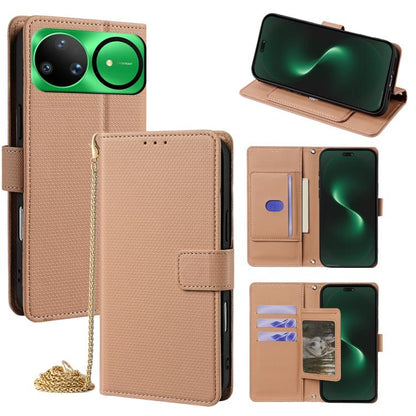 Crossbody Chain Triangle Leather Phone Case, For Huawei nova 15 Ultra, For Huawei nova 15 Pro, For Huawei nova 15, For Huawei Maimang 40 5G, For Huawei Pura 80 5G
