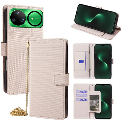 Crossbody Chain Triangle Leather Phone Case, For Huawei nova 15 Ultra, For Huawei nova 15 Pro, For Huawei nova 15, For Huawei Maimang 40 5G, For Huawei Pura 80 5G