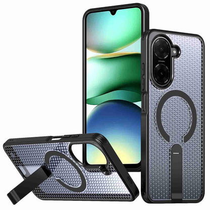 Honeycomb Cooling MagSafe Holder Phone Case, For Redmi A7 Pro 4G / 5G 171mm / Poco C85x, For Redmi Note 15 Pro+ 5G 163.3mm, For Redmi Note 15 4G / 5G Global 164mm, For Redmi K90 Pro Max / Poco F8 Ultra, For Redmi K90 / Poco F8 Pro 5G                   ...