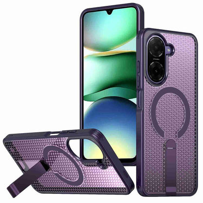 Honeycomb Cooling MagSafe Holder Phone Case, For Redmi A7 Pro 4G / 5G 171mm / Poco C85x, For Redmi Note 15 Pro+ 5G 163.3mm, For Redmi Note 15 4G / 5G Global 164mm, For Redmi K90 Pro Max / Poco F8 Ultra, For Redmi K90 / Poco F8 Pro 5G                   ...