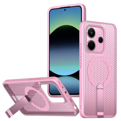 Honeycomb Cooling MagSafe Holder Phone Case, For Redmi A7 Pro 4G / 5G 171mm / Poco C85x, For Redmi Note 15 Pro+ 5G 163.3mm, For Redmi Note 15 4G / 5G Global 164mm, For Redmi K90 Pro Max / Poco F8 Ultra, For Redmi K90 / Poco F8 Pro 5G                   ...